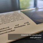 Klebefolie für Laserdrucker weiß glänzend